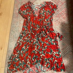 Zara wrap mini dress size small